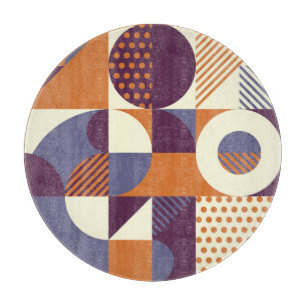 Tabla De Cortar Diseño de patrones geométricos de estilo retro