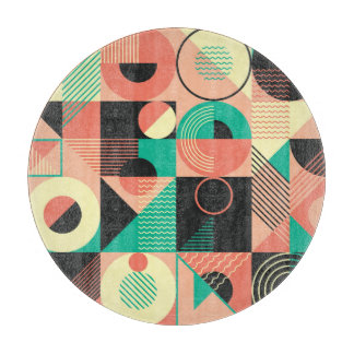 Tabla De Cortar Diseño de patrones geométricos retro