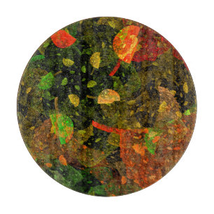 Tabla De Cortar Diseño decorativo colorido de otoño
