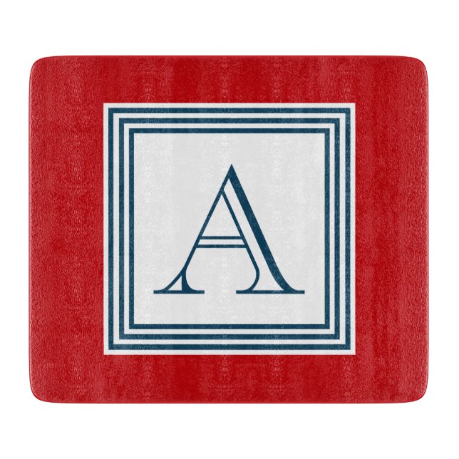 Tabla De Cortar Diseño del monograma (Anverso)