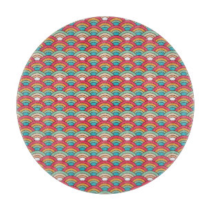Tabla De Cortar Diseño elegante del patrón tradicional sin foco
