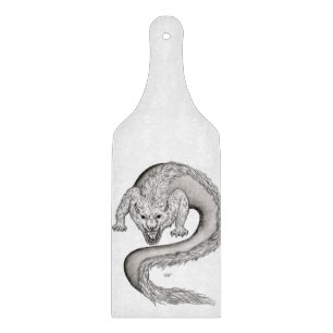Tabla De Cortar Diseño en blanco y negro de Wolfdragon