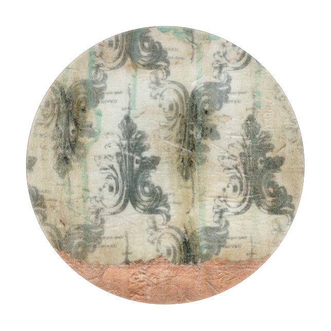 Tabla De Cortar Diseño Fleur De Lis moderno (Anverso)