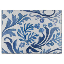 Diseño floral azul y blanco | Patrón de Chinoiseri