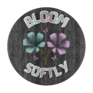 Tabla De Cortar Diseño floral de primavera Bloom Softly Pastel Cot