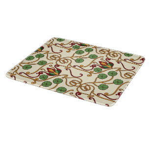 Tabla De Cortar diseño floral inspirado en el Art Nouveau