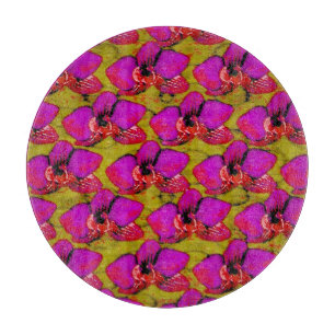 Tabla De Cortar Diseño floral magenta genial