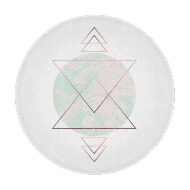 Tabla De Cortar Diseño geométrico del arte abstracto (Anverso)