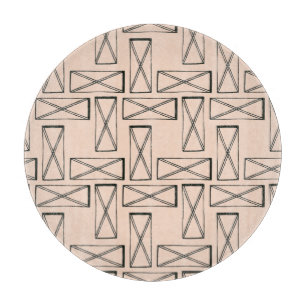 Tabla De Cortar Diseño geométrico del rectángulo X