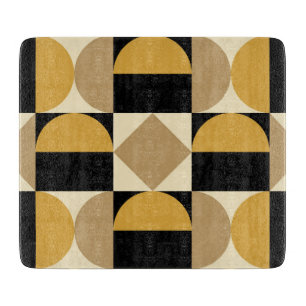 Tabla De Cortar Diseño geométrico estilo retro Mod años 70