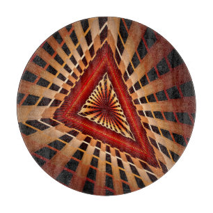 Tabla De Cortar Diseño gráfico fractal moderno de red de fantasía