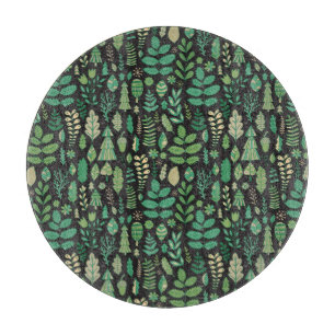 Tabla De Cortar Diseño inmaculado con flores de bosque