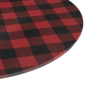 Tabla De Cortar Diseño moderno de la placa de corte de cheques roj