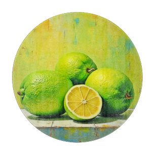 Tabla De Cortar Diseño pop de verano brillante de Limes
