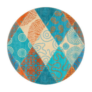 Tabla De Cortar Diseño vintage indio sin fisuras.