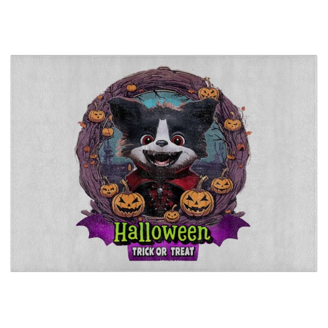 Tabla De Cortar Disfraz de Halloween para cachorro (Anverso)