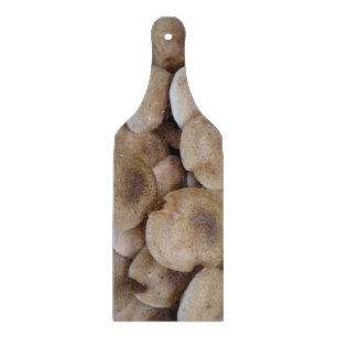 Tabla De Cortar divertida imagen vegetal de hongos de botón fresc