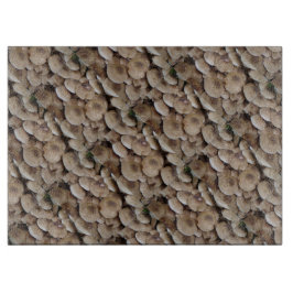 Tabla De Cortar divertida imagen vegetal de hongos de botón fresco