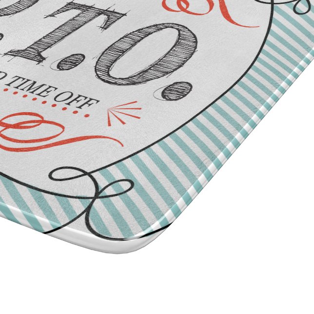 Tabla De Cortar Divertidas felicitaciones promovidas para presumir (Borde)