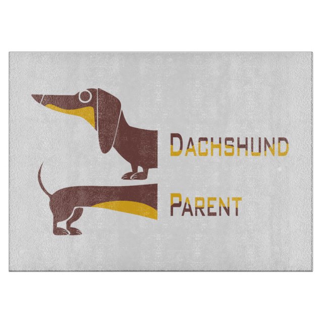 Tabla De Cortar Divertido dachshund lindo para padres de perros la (Anverso)
