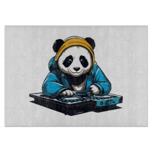Tabla De Cortar DJ Kawaii Panda