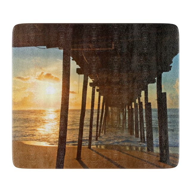 Tabla De Cortar Dock at Sunrise (Anverso)