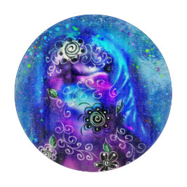 Tabla De Cortar Dolphin azul azul azul Verde azulado costero Nauti