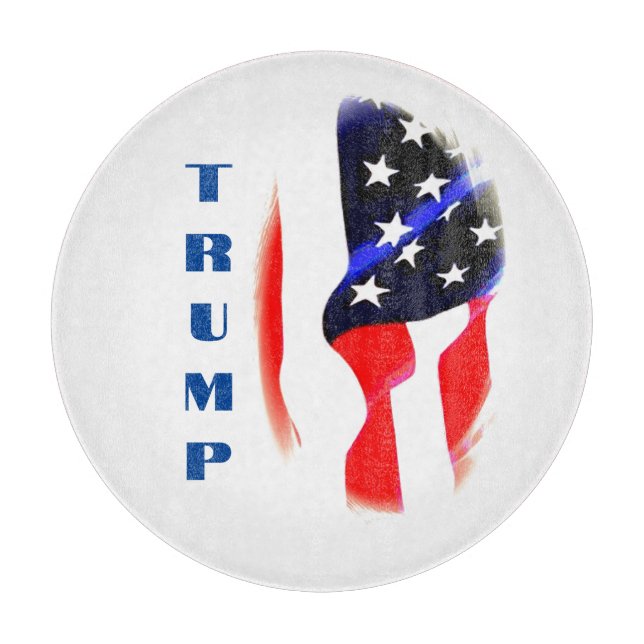 Tabla De Cortar Donald Trump: arte pop de la bandera estadounidens (Anverso)