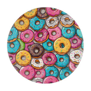 Tabla De Cortar Donas Coloridas