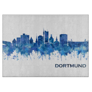 Tabla De Cortar Dortmund Germany Skyline Blue
