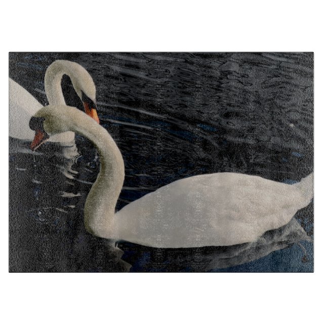 Tabla De Cortar Dos Cisnes (Anverso)