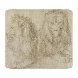 Tabla De Cortar Dos Leones (Animales Silvestres) (Albrecht Durer)