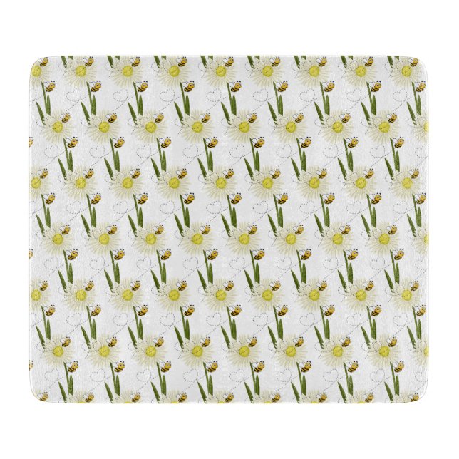 Tabla De Cortar Dos pequeñas y lindas abejas (Anverso)