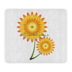 Tabla De Cortar Dos plantas de girasol Thunder_Cove