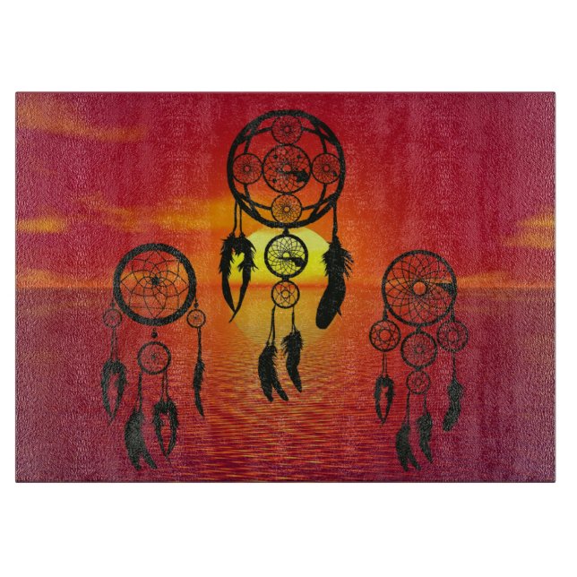Tabla De Cortar Dreamcatcher Sunset (Anverso)
