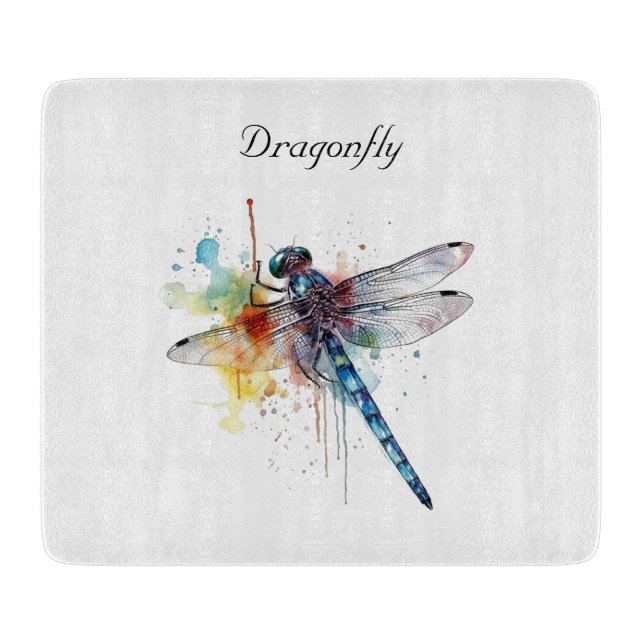 Tabla De Cortar Dreamscape de Libélula, personalizado (Anverso)