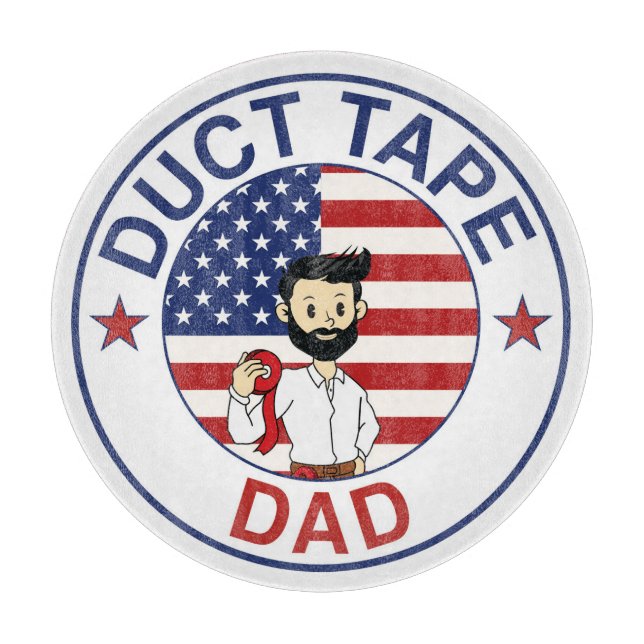 Tabla De Cortar Duct Tape Dad - Cutting Board (Anverso)