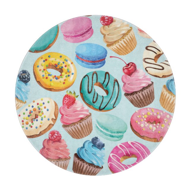 Tabla De Cortar Dulces dulces: Patrón de Delight. (Anverso)