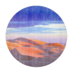 Tabla De Cortar Dunas de Glamis al atardecer