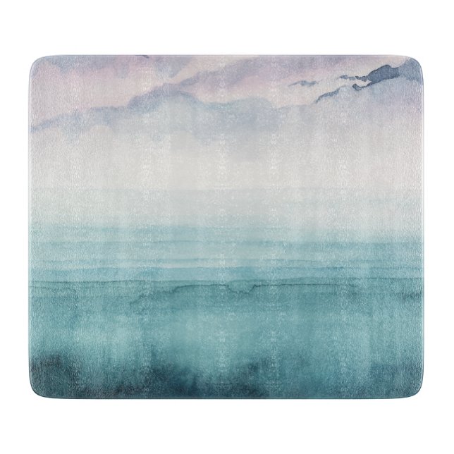 Tabla De Cortar Dusk on the Bay - acuarela (Anverso)