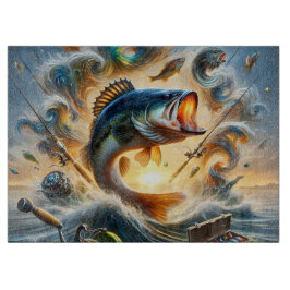 Tabla De Cortar Dynamic Bass FishThe Great Fisherman Cutting Board