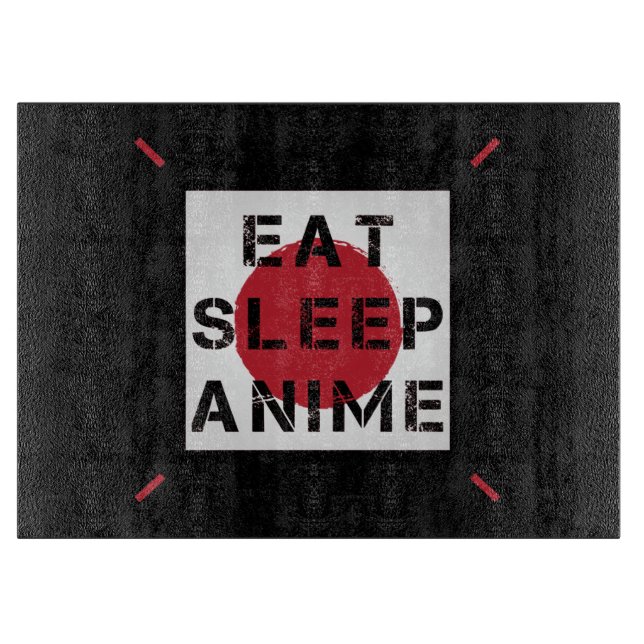 Tabla De Cortar Eat Sleep Anime (Anverso)