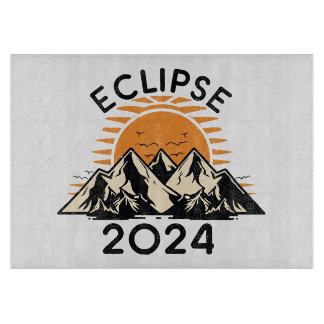 Tabla De Cortar Eclipse Total de Sol 2024 (Anverso)