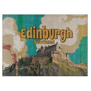 Tabla De Cortar Edinburgh Vintage Travel Poster
