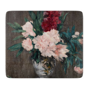 Tabla De Cortar Edouard Manet - Jarrón de Peonías en un pequeño pe