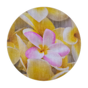 Tabla De Cortar EE. UU., Hawái, Oahu, Flores de plumeria en flor 1