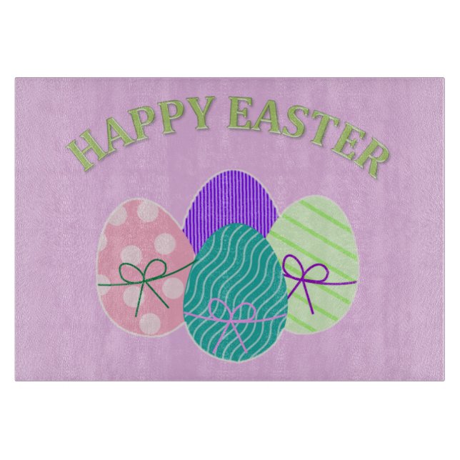 Tabla De Cortar Eggs de Pascua Feliz Pascua (Anverso)