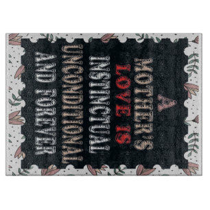 Tabla De Cortar El amor de una madre es instintual incondicional