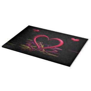Tabla De Cortar El amor en el tablero de compras de la oscuridad