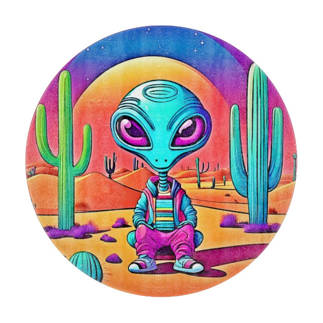 Tabla De Cortar El arte extraterrestre de Desert Chillin (Anverso)